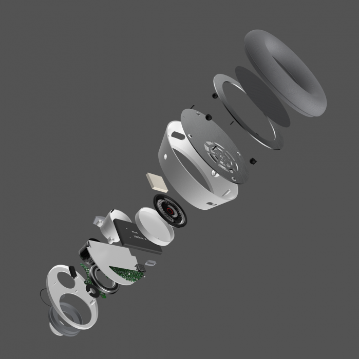 An image of Tim Sutton-Brand's Phon is a pair of over-ear headphones specifically designed for comfortable use in warm environments or while working out