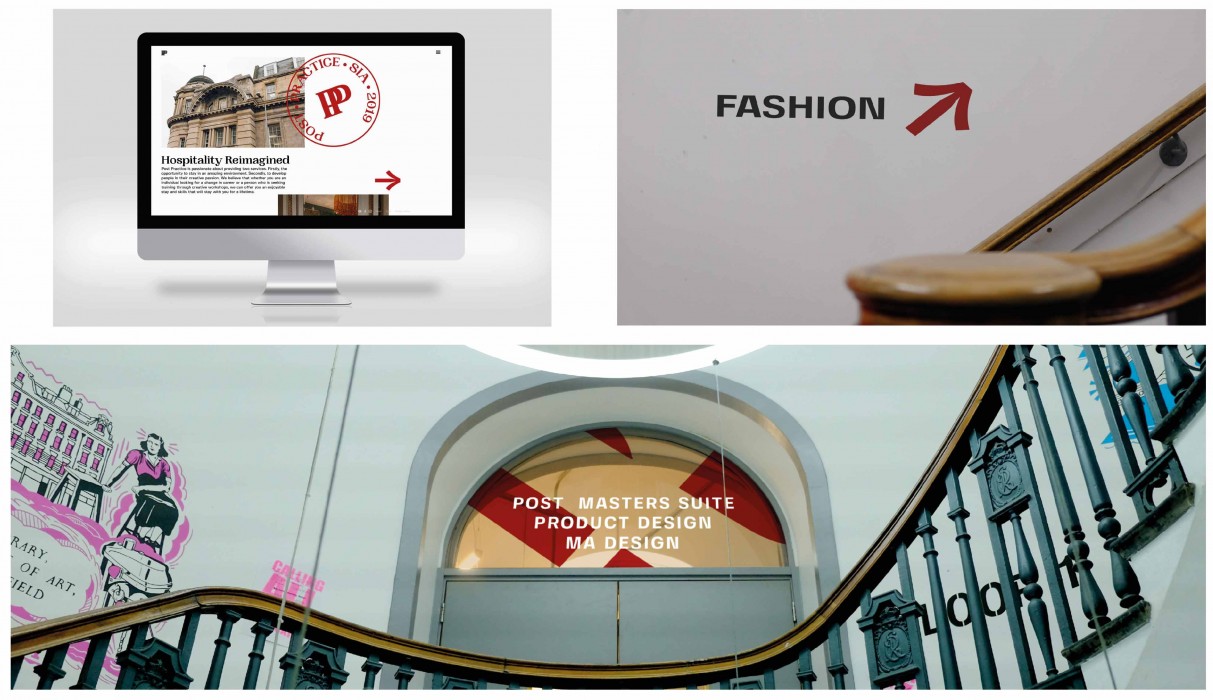 Hotel branding and wayfinding concept.