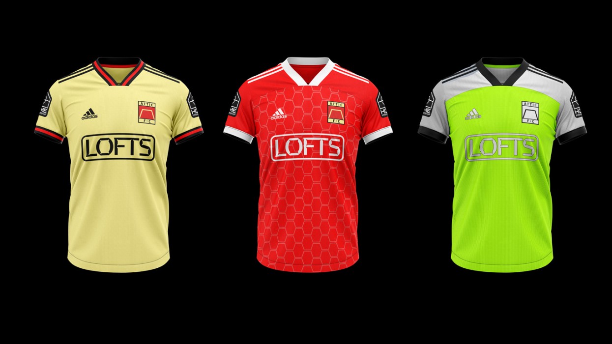 Attic FC Kits by Mike Peters