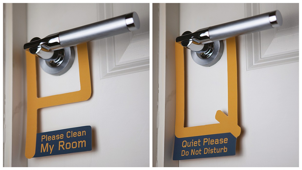 Plush Quarters Hotel Door Signs by Stephanie Dowd