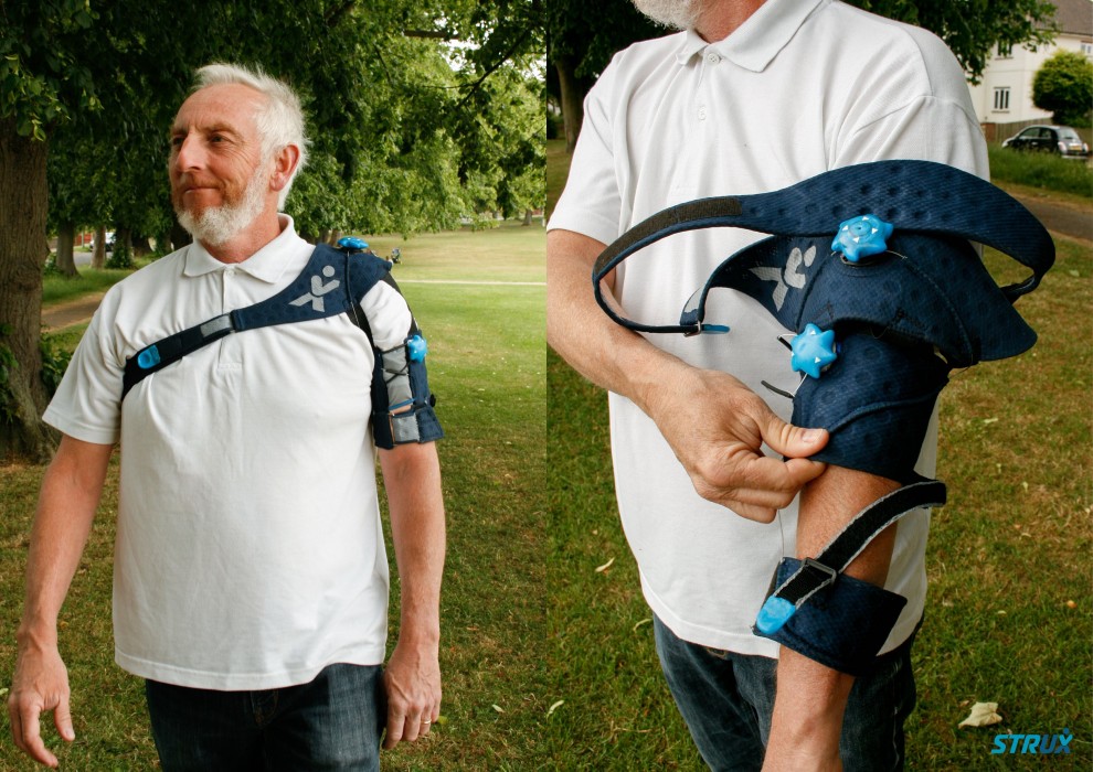 Myles Taylor’s STRUX is an active recovery orthosis for the treatment of shoulder subluxation (partial dislocation) following stroke.