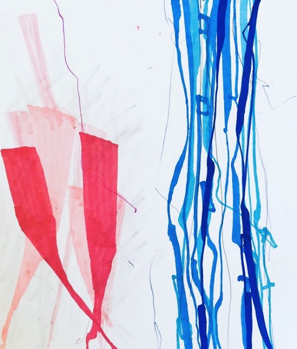 An image of a recent drawing by Philip Waterworth