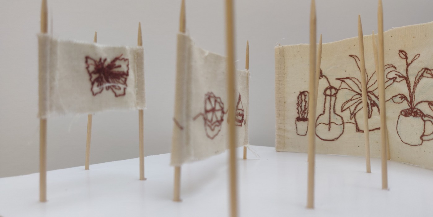 Image of Chandni Soren's Sewing Cube Exhibition