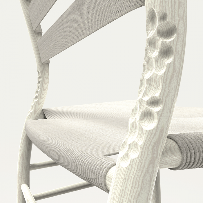 Image of Thomas Vernyard’s carbon-sequestering Agricultural Chair.