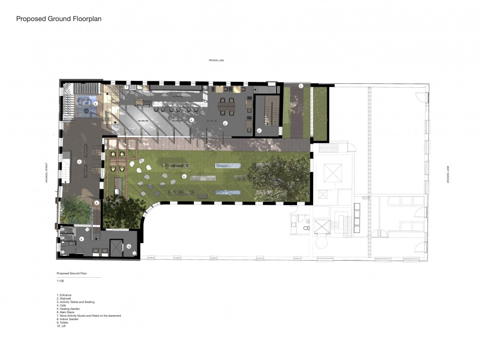 Image of Hannah Morley 's graduate project, The Healing Centre