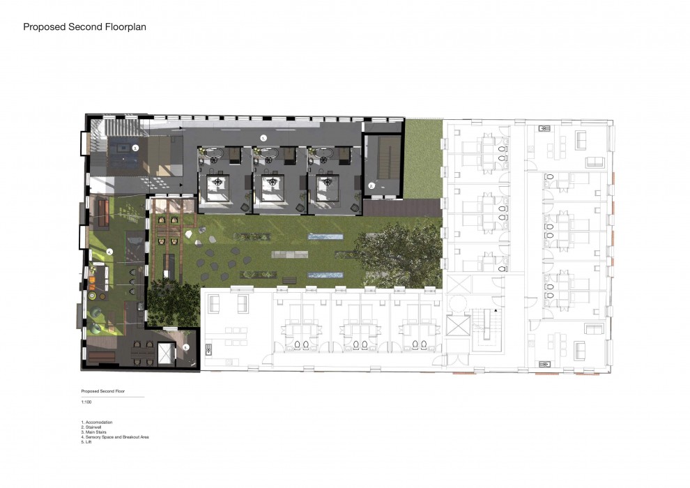Image of Hannah Morley 's graduate project, The Healing Centre