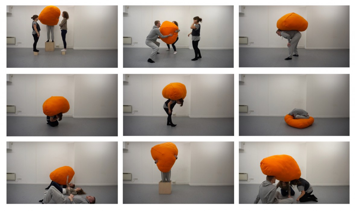 Images of the Orange Blob Project by Catherine Gittens