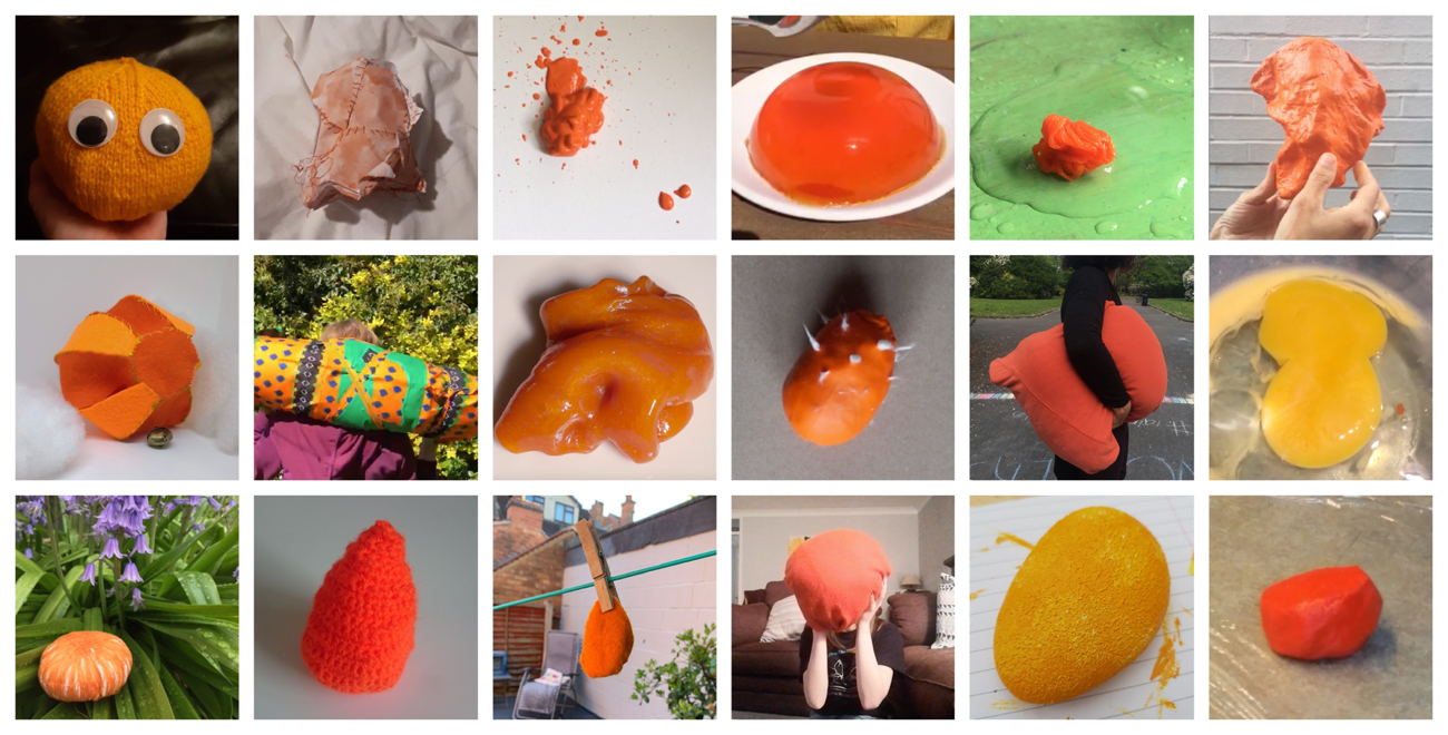 Images of the Orange Blob Project by Catherine Gittens