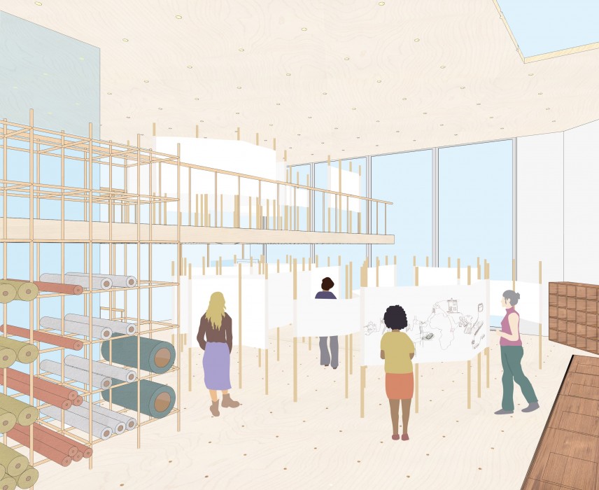Image of Chandni Soren's Sewing Cube Exhibition