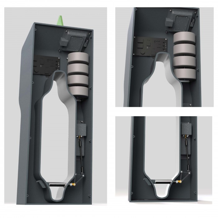Image of Josh Ellis' RE-Charge, a smart electric bike charging station aimed at electric mountain bike users.