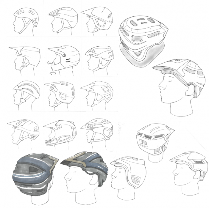 Matt Stoddart Mycranium, bio-based mountain bike helmet