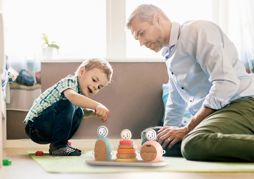 An image of OROA is a traditional/digital children’s toy set by Katie Galley
