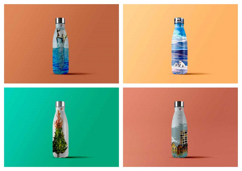 Reusable Bottle Designs by Maya Dixon