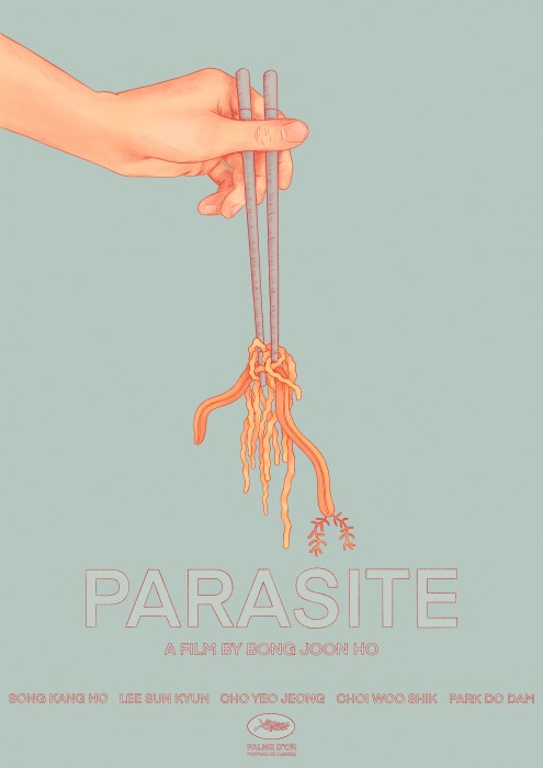 An alternative movie poster for the 2019 film, “Parasite”.