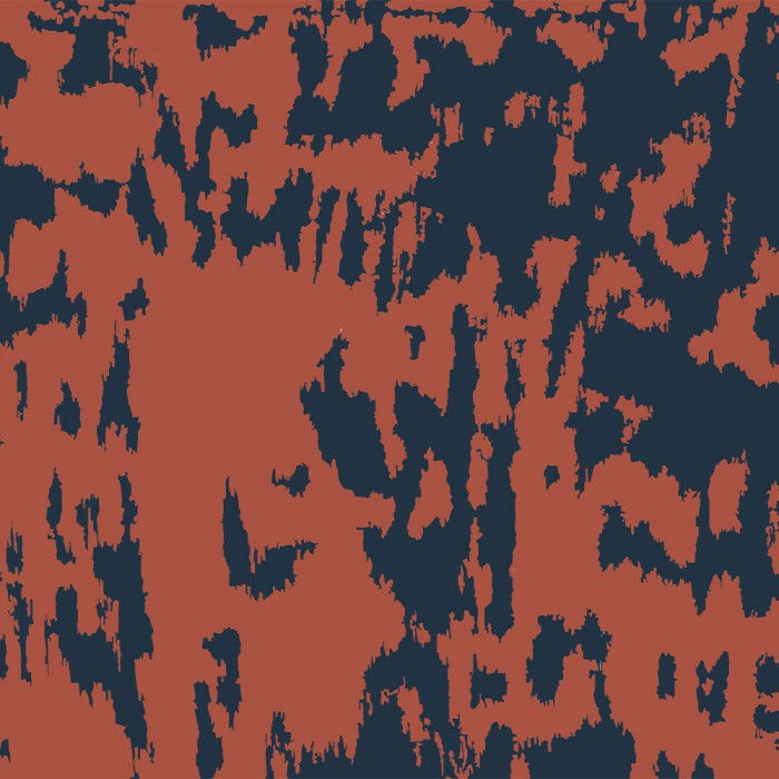 Print developed for fabric. Inspired by rust found on unused canal boats.
