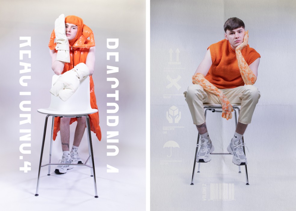 A photograph of two models posing in Bakewell's garments