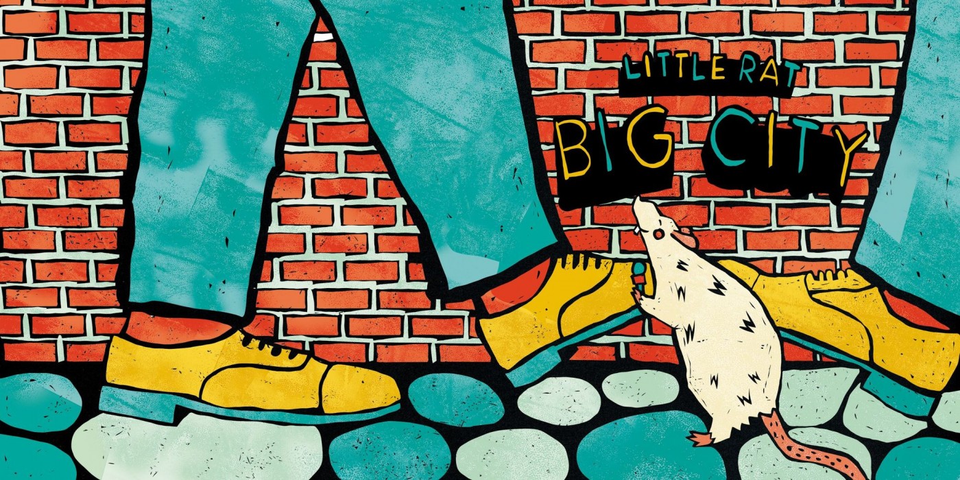 The front cover of the book ‘Little Rat, Big City’, by Adam Grant-Smith.