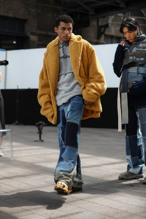 A model wearing a coat