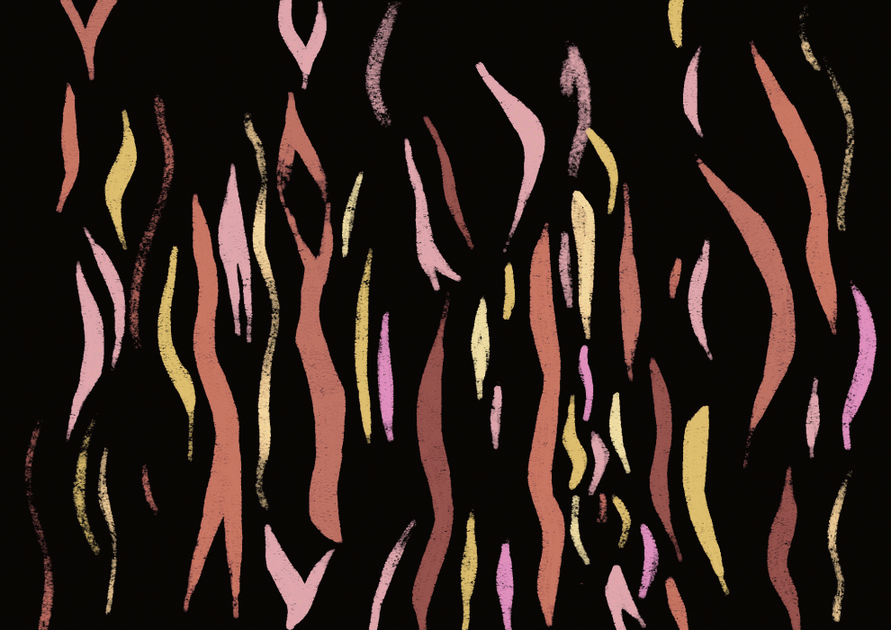 animated gif of colourful stretchmarks
