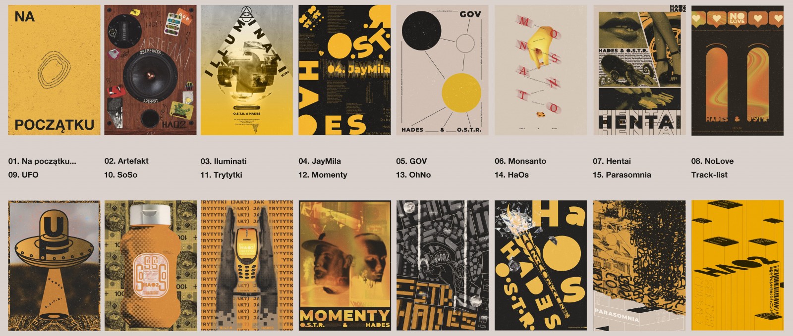 Art for album tracks