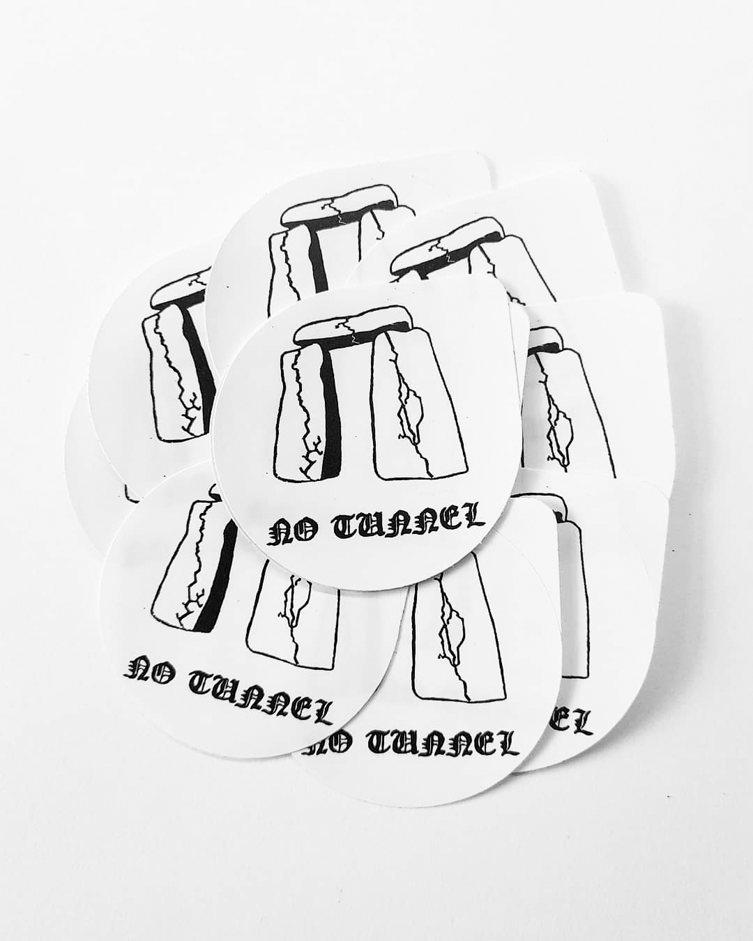 No Tunnel Stickers