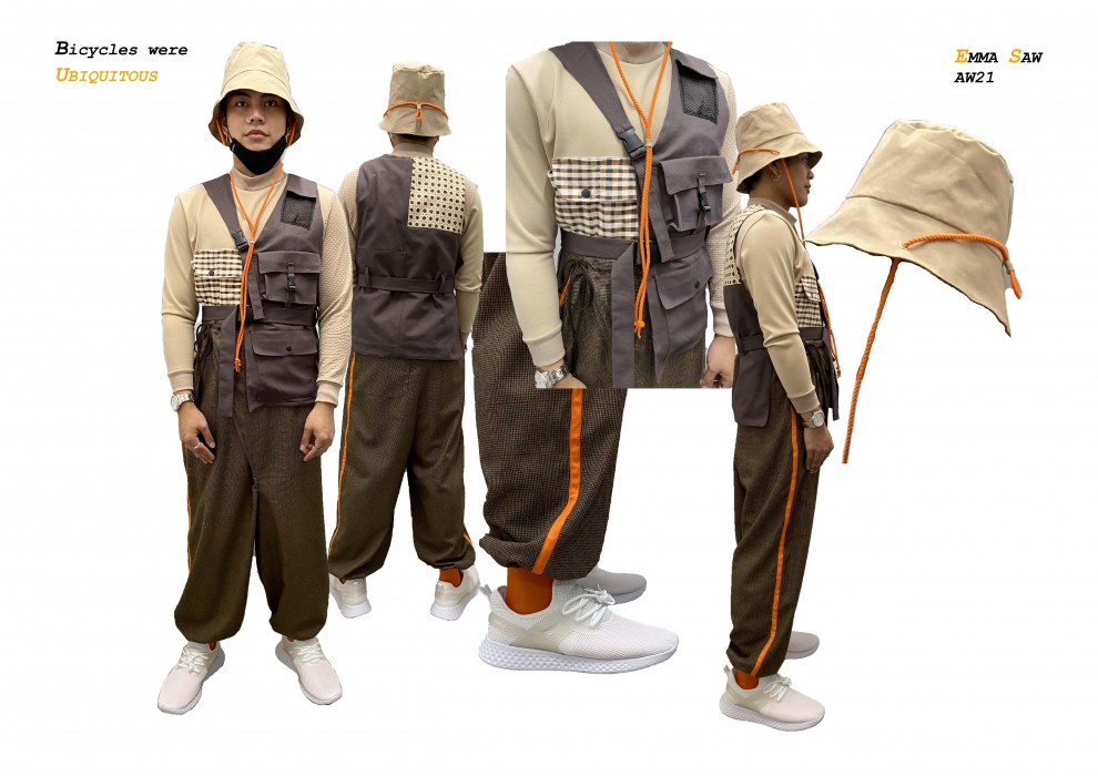 Photos of final look 1 for the project