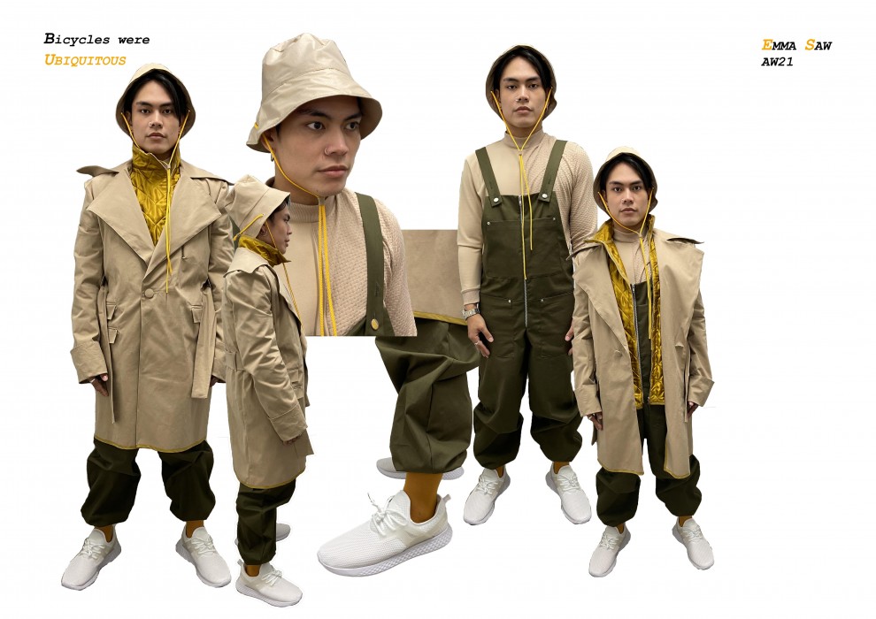 Photos of final look 2 for the project
