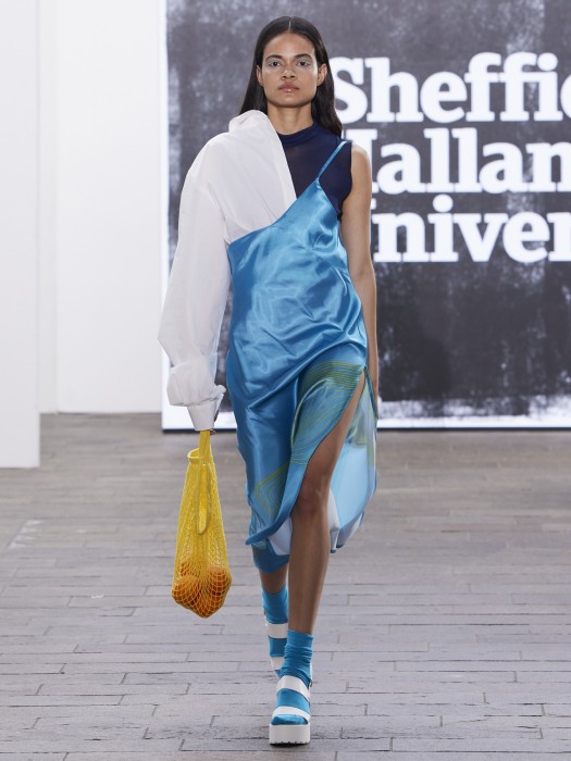 A model on a catwalk