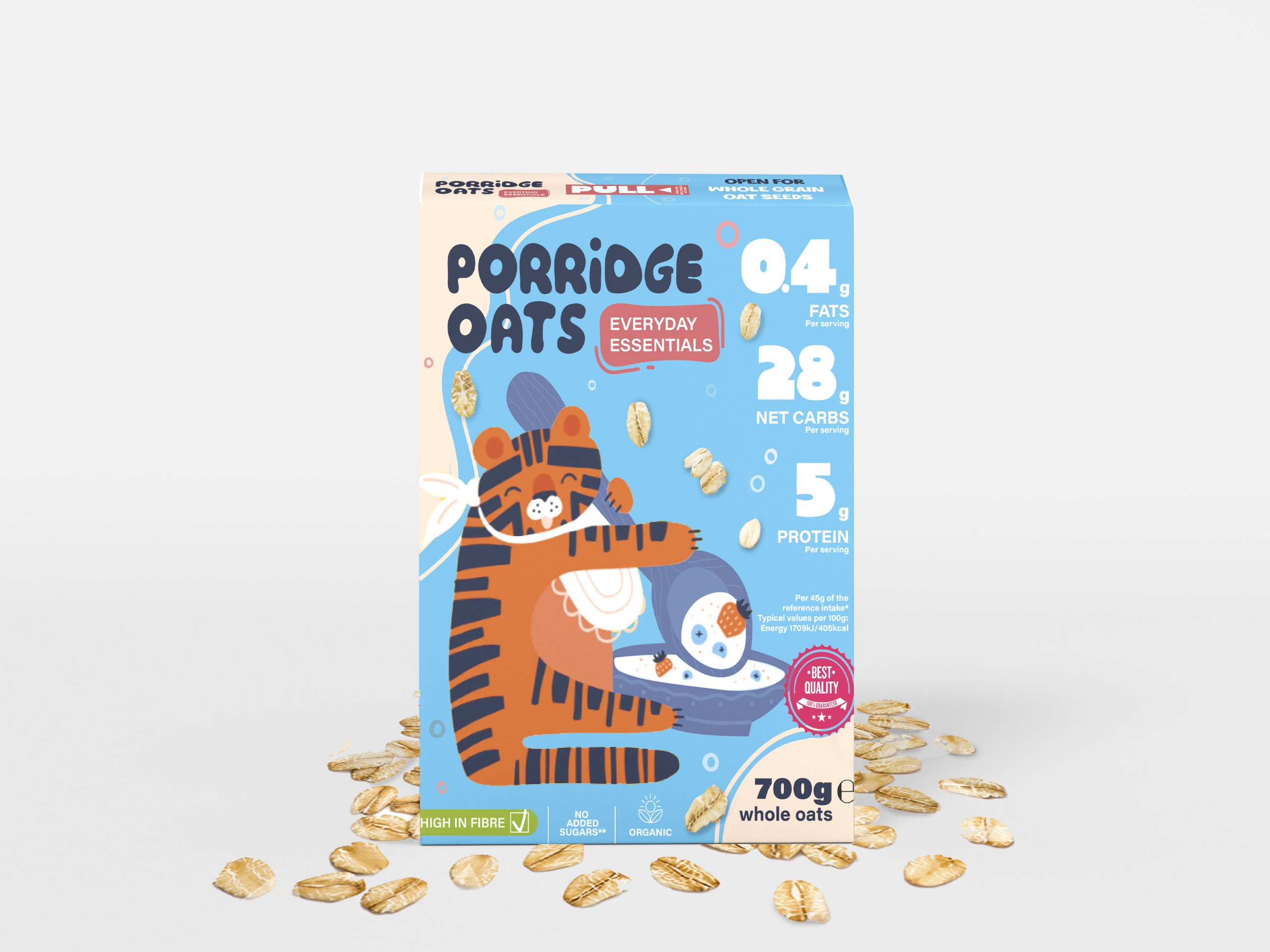 Kraft Paper Flour Bag Packaging  Mockup