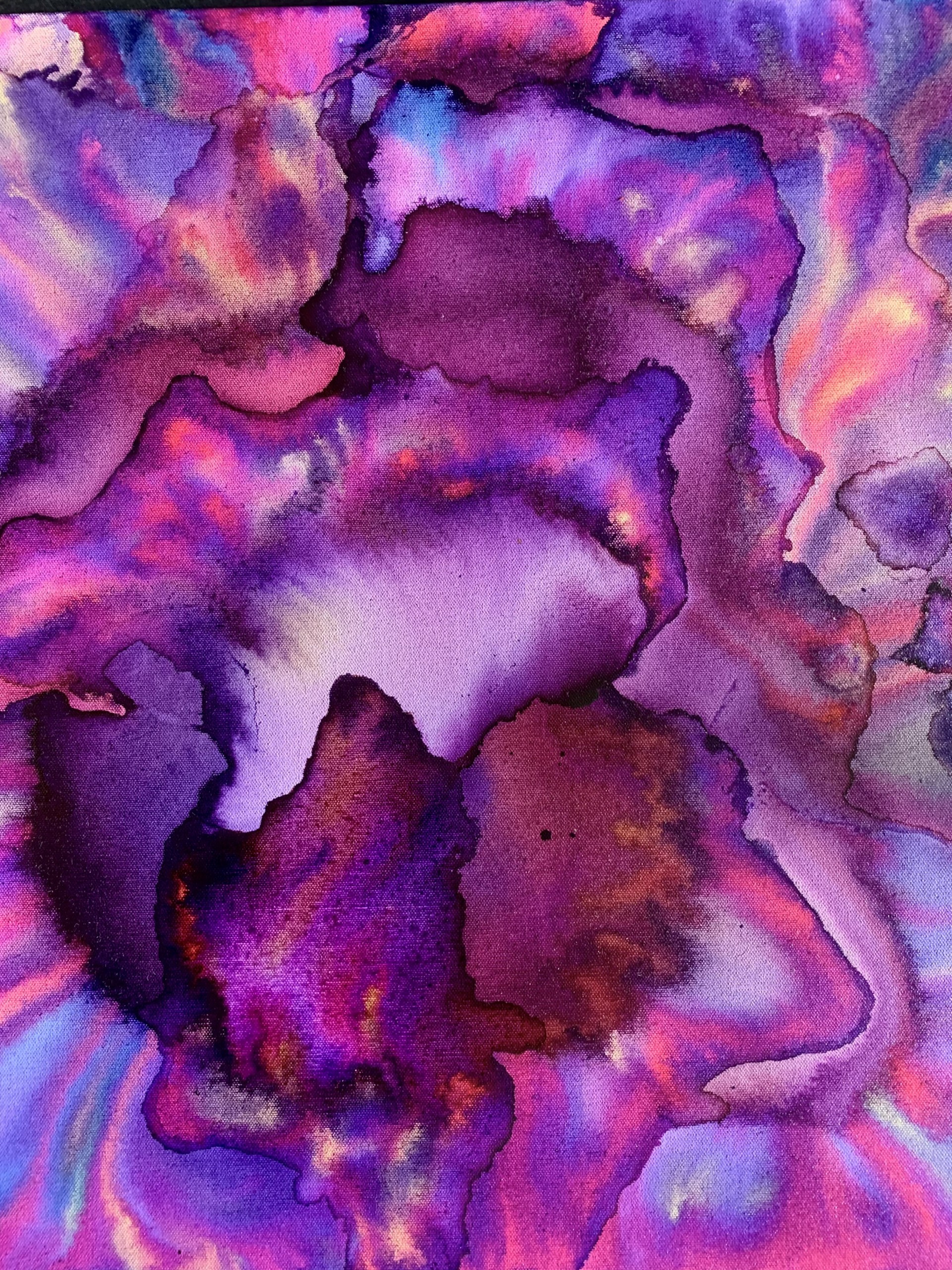 Untitled, 2022, 60 x 60 cm, Ink on canvas, Includes black and white pictures