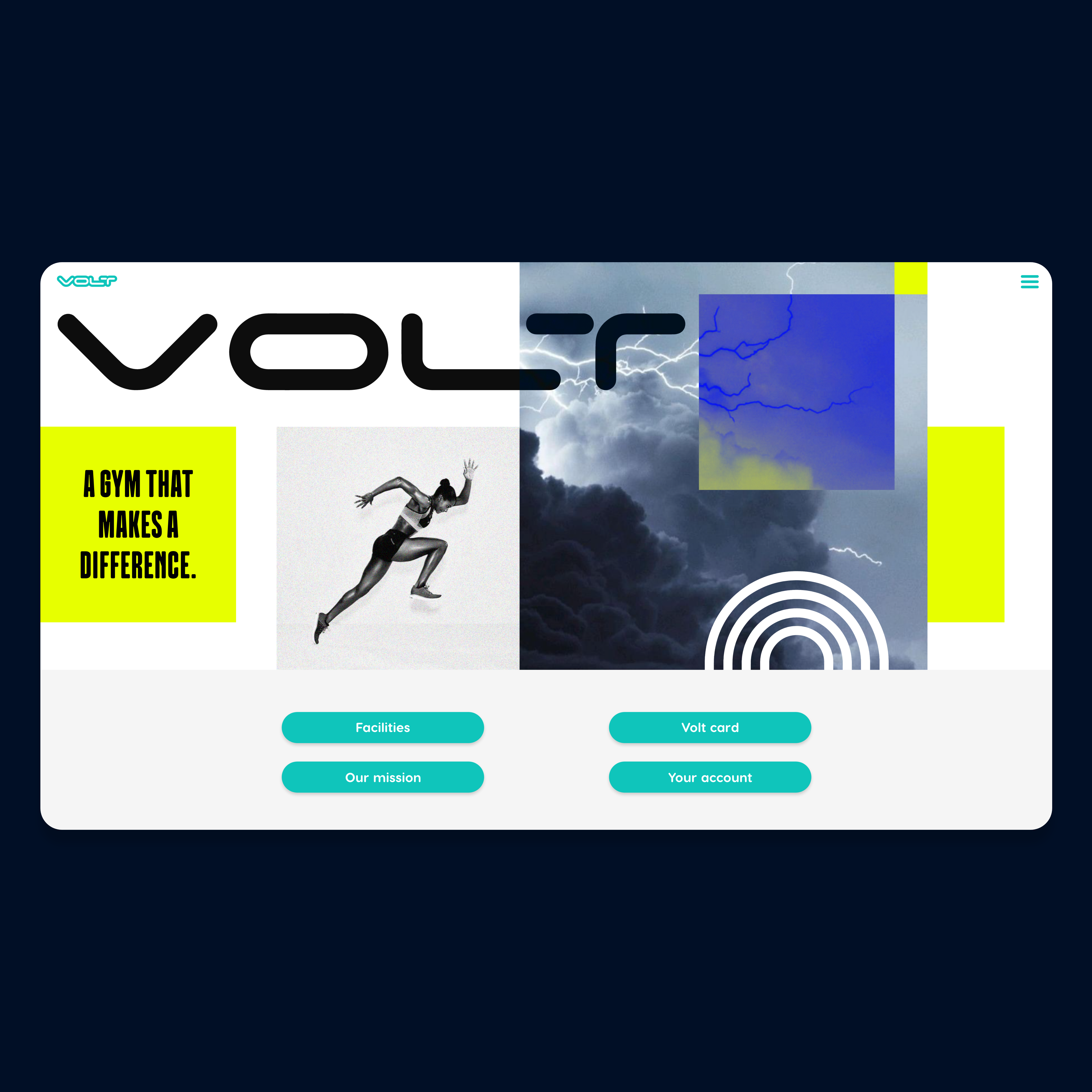 Volt Gyms Website Design