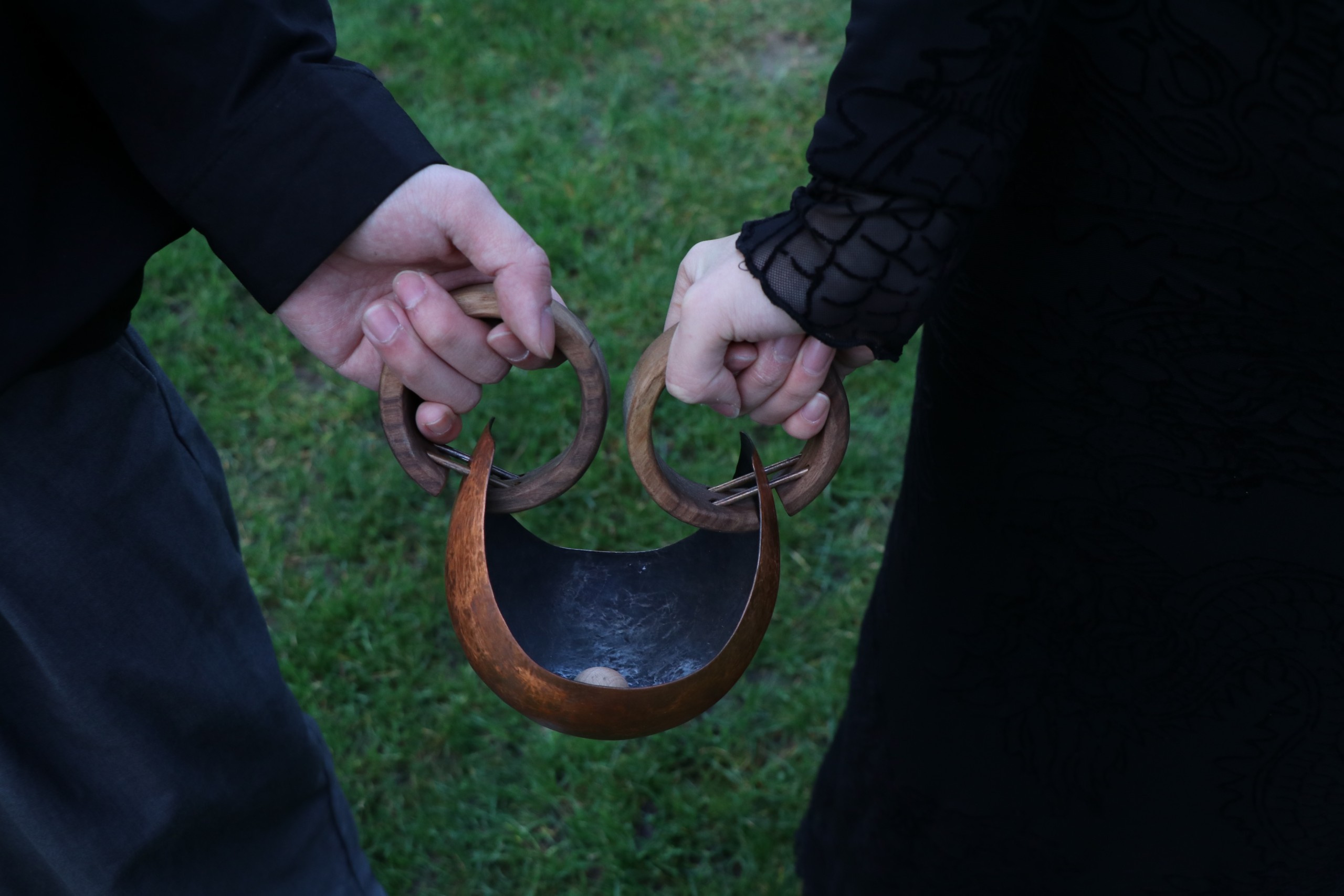 Interactive, 2024. Copper, wood