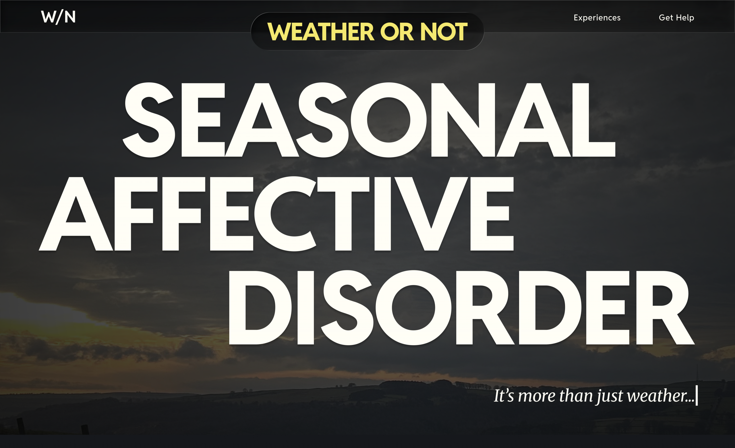 Weather or not
