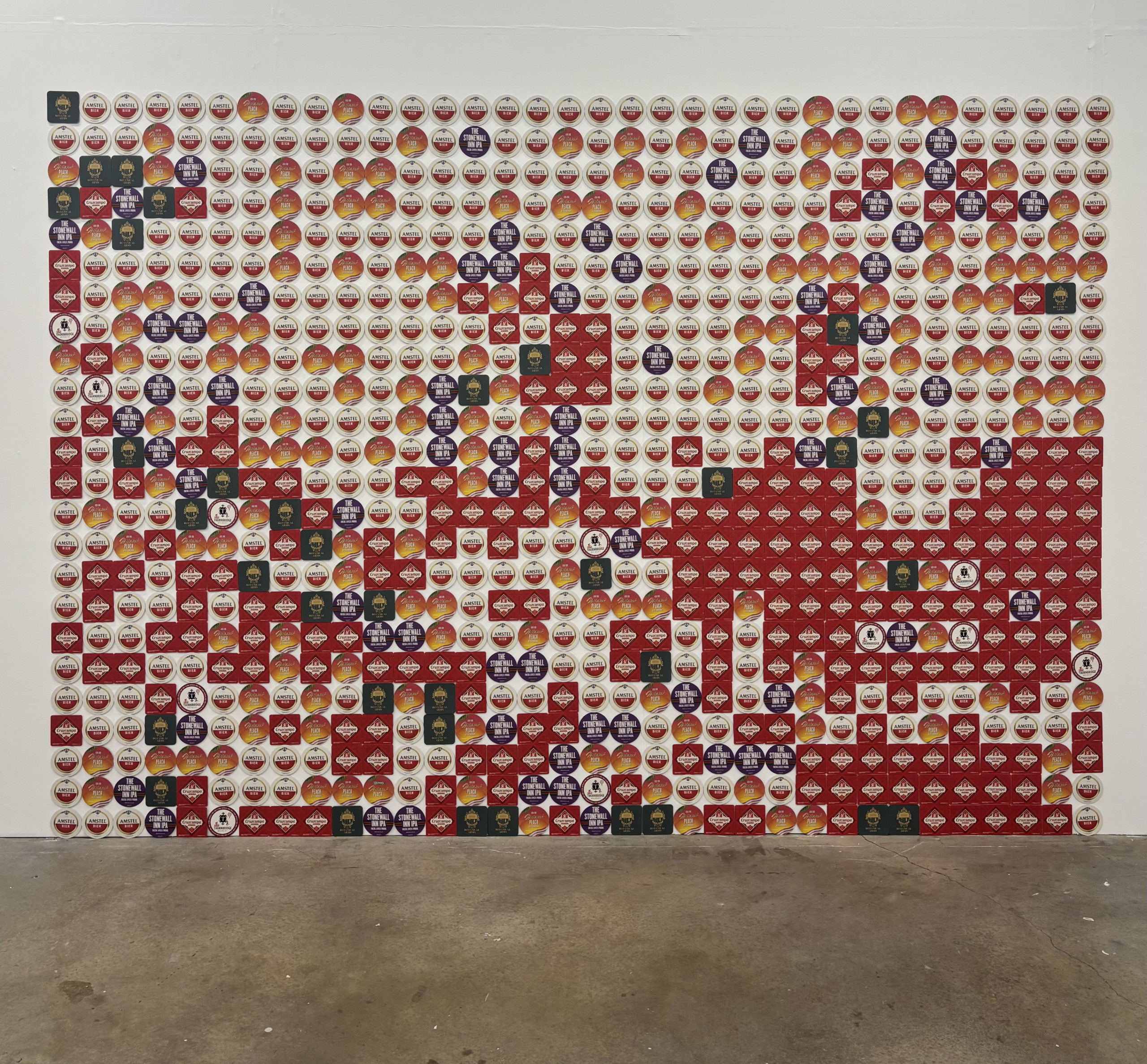 Beer Mat Mosaic
